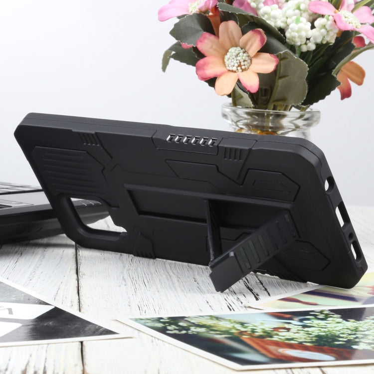 For Samsung Galaxy A42 5G Vanguard Warrior All Inclusive Double-color Shockproof TPU + PC Protective Case with Holder