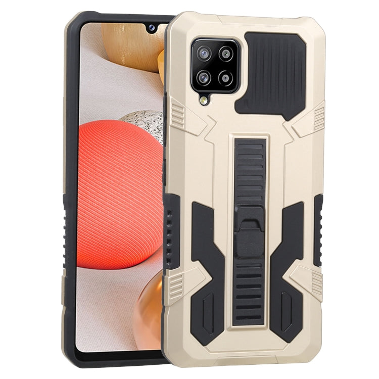 For Samsung Galaxy A42 5G Vanguard Warrior All Inclusive Double-color Shockproof TPU + PC Protective Case with Holder