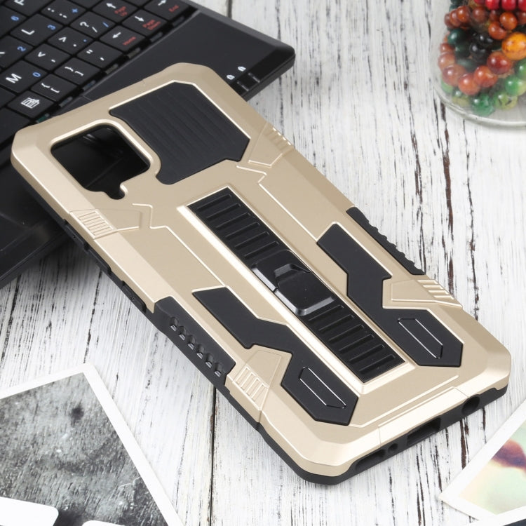 For Samsung Galaxy A42 5G Vanguard Warrior All Inclusive Double-color Shockproof TPU + PC Protective Case with Holder