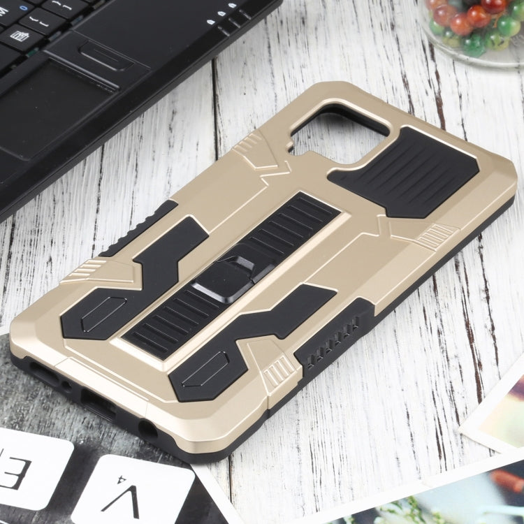 For Samsung Galaxy A42 5G Vanguard Warrior All Inclusive Double-color Shockproof TPU + PC Protective Case with Holder