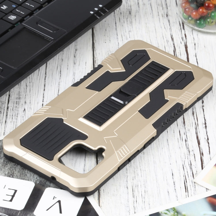 For Samsung Galaxy A42 5G Vanguard Warrior All Inclusive Double-color Shockproof TPU + PC Protective Case with Holder