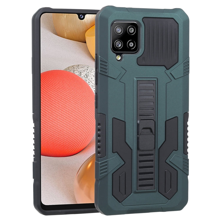 For Samsung Galaxy A42 5G Vanguard Warrior All Inclusive Double-color Shockproof TPU + PC Protective Case with Holder