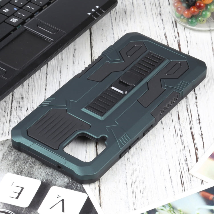 For Samsung Galaxy A42 5G Vanguard Warrior All Inclusive Double-color Shockproof TPU + PC Protective Case with Holder