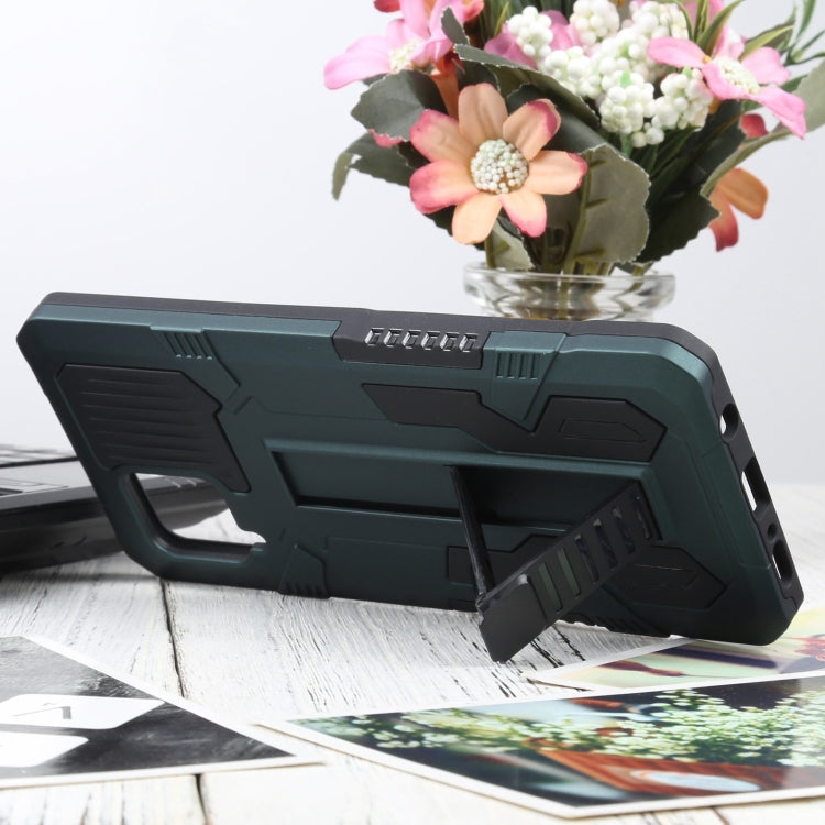 For Samsung Galaxy A42 5G Vanguard Warrior All Inclusive Double-color Shockproof TPU + PC Protective Case with Holder