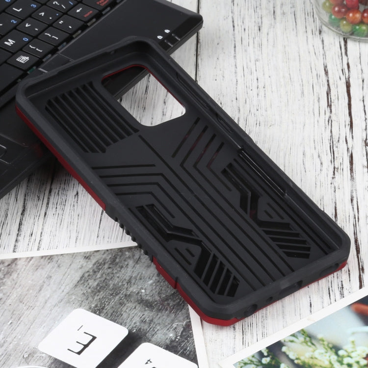 For Samsung Galaxy A52 5G / 4G / A52S Vanguard Warrior All Inclusive Double-color Shockproof TPU + PC Protective Case with Holder
