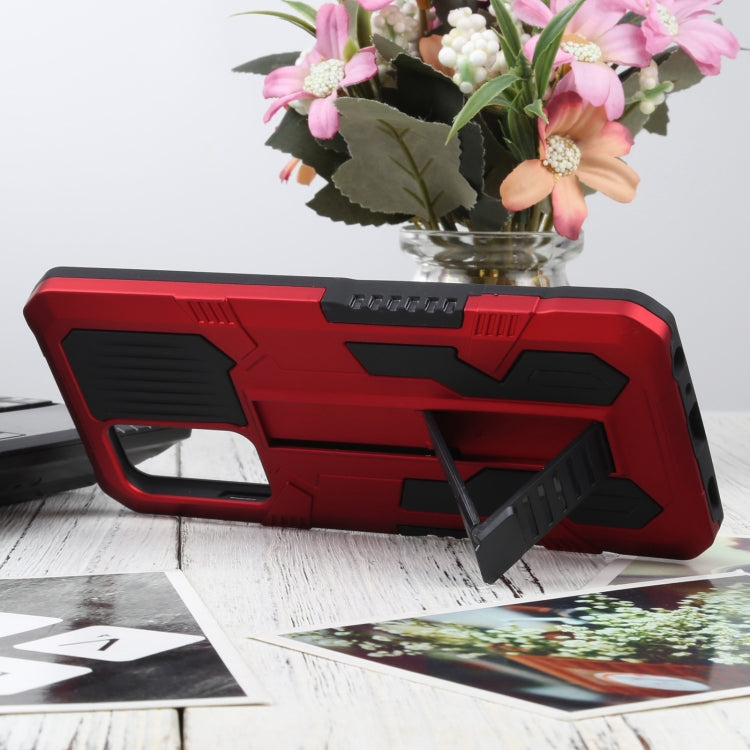 For Samsung Galaxy A52 5G / 4G / A52S Vanguard Warrior All Inclusive Double-color Shockproof TPU + PC Protective Case with Holder