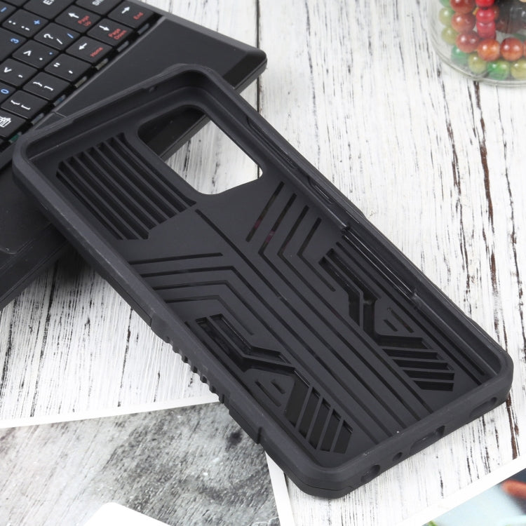 For Samsung Galaxy A52 5G / 4G / A52S Vanguard Warrior All Inclusive Double-color Shockproof TPU + PC Protective Case with Holder