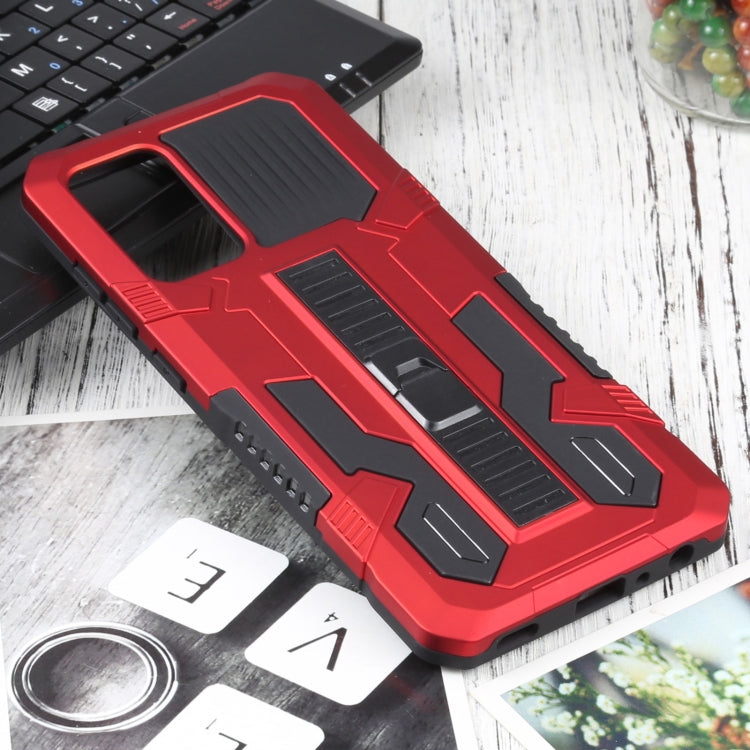 For Samsung Galaxy A72 5G / 4G Vanguard Warrior All Inclusive Double-color Shockproof TPU + PC Protective Case with Holder