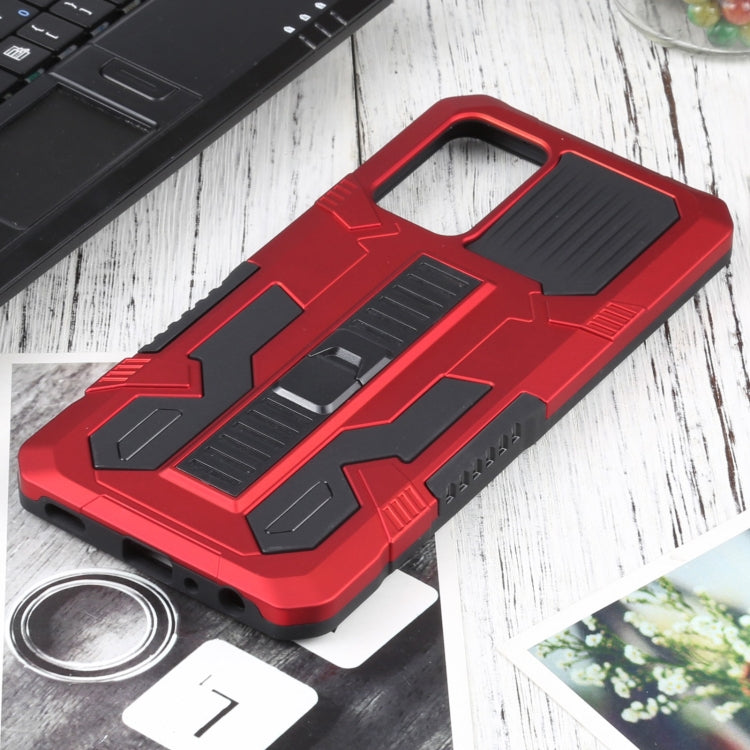 For Samsung Galaxy A72 5G / 4G Vanguard Warrior All Inclusive Double-color Shockproof TPU + PC Protective Case with Holder