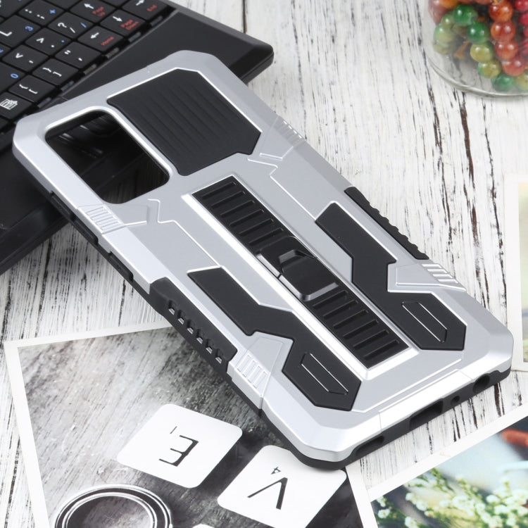 For Samsung Galaxy A72 5G / 4G Vanguard Warrior All Inclusive Double-color Shockproof TPU + PC Protective Case with Holder