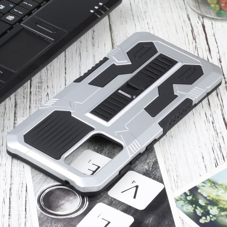 For Samsung Galaxy A72 5G / 4G Vanguard Warrior All Inclusive Double-color Shockproof TPU + PC Protective Case with Holder