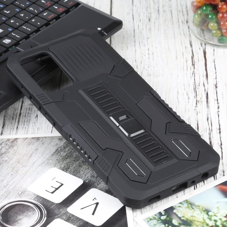 For Samsung Galaxy A72 5G / 4G Vanguard Warrior All Inclusive Double-color Shockproof TPU + PC Protective Case with Holder