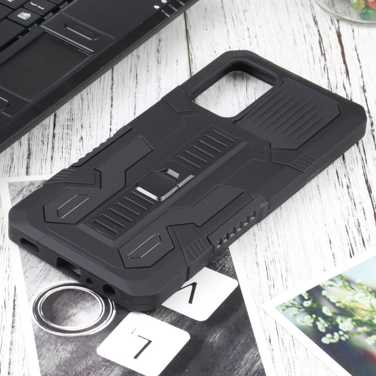 For Samsung Galaxy A72 5G / 4G Vanguard Warrior All Inclusive Double-color Shockproof TPU + PC Protective Case with Holder