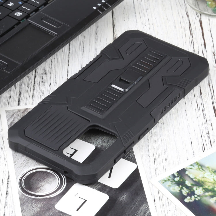 For Samsung Galaxy A72 5G / 4G Vanguard Warrior All Inclusive Double-color Shockproof TPU + PC Protective Case with Holder