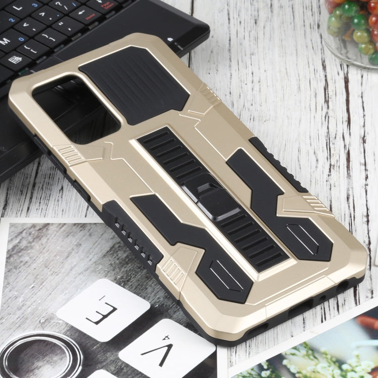 For Samsung Galaxy A72 5G / 4G Vanguard Warrior All Inclusive Double-color Shockproof TPU + PC Protective Case with Holder