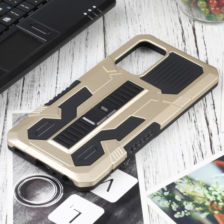 For Samsung Galaxy A72 5G / 4G Vanguard Warrior All Inclusive Double-color Shockproof TPU + PC Protective Case with Holder