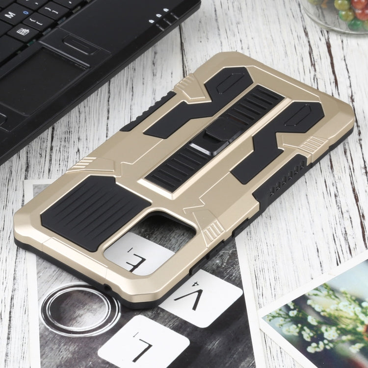 For Samsung Galaxy A72 5G / 4G Vanguard Warrior All Inclusive Double-color Shockproof TPU + PC Protective Case with Holder