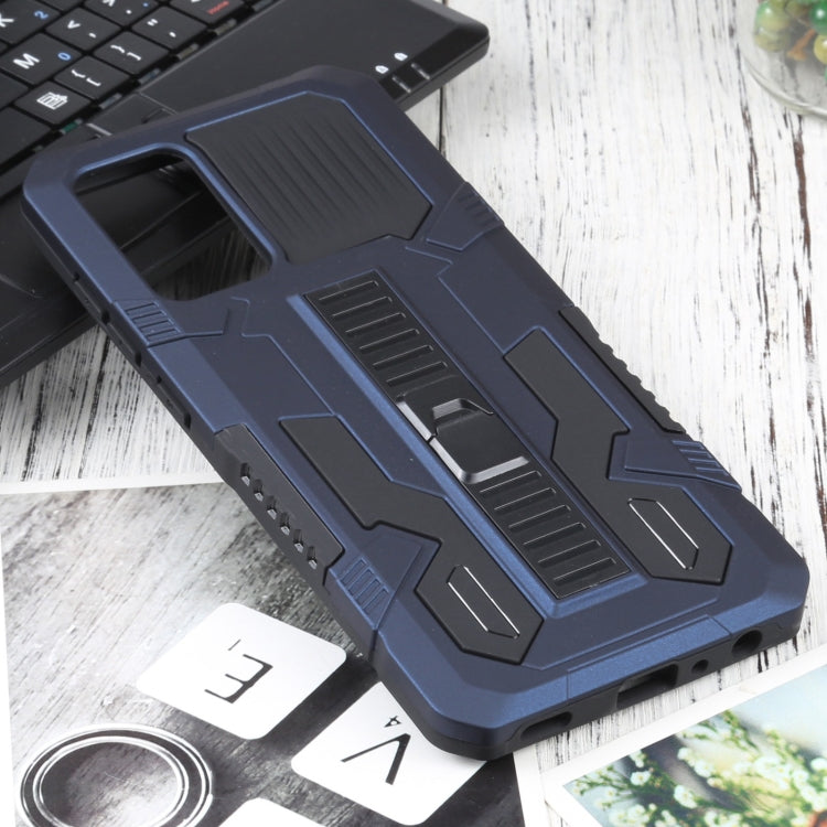 For Samsung Galaxy A72 5G / 4G Vanguard Warrior All Inclusive Double-color Shockproof TPU + PC Protective Case with Holder