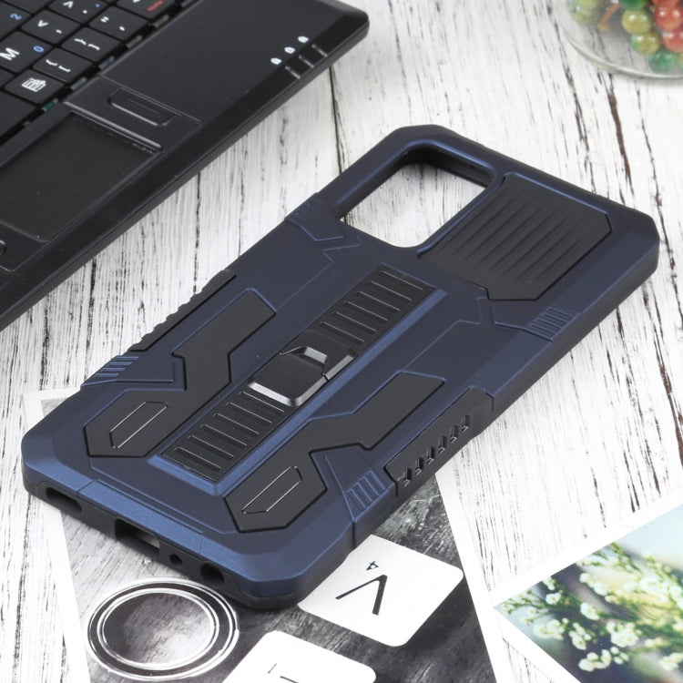 For Samsung Galaxy A72 5G / 4G Vanguard Warrior All Inclusive Double-color Shockproof TPU + PC Protective Case with Holder