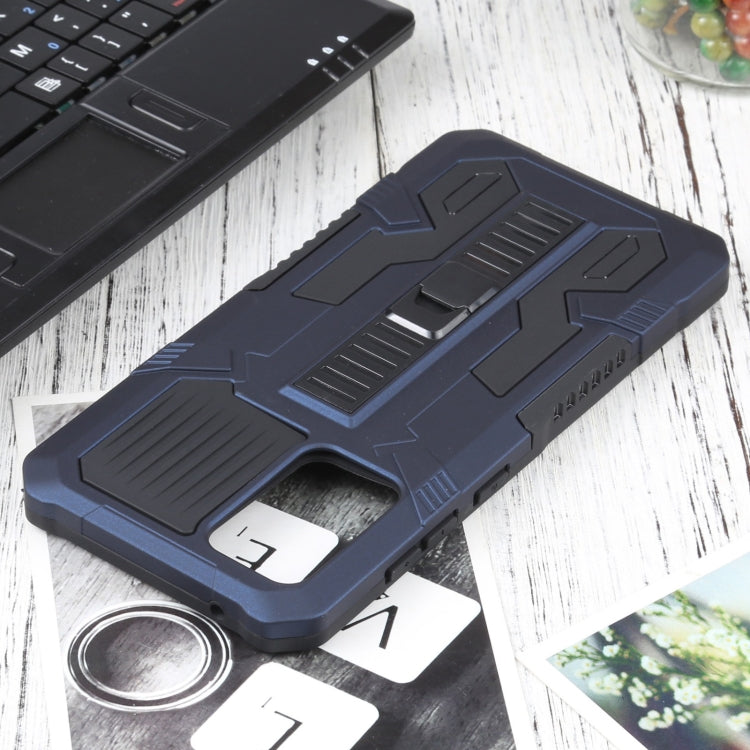 For Samsung Galaxy A72 5G / 4G Vanguard Warrior All Inclusive Double-color Shockproof TPU + PC Protective Case with Holder