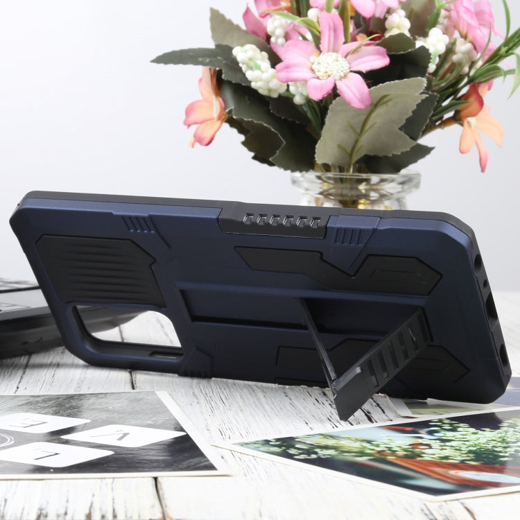 For Samsung Galaxy A72 5G / 4G Vanguard Warrior All Inclusive Double-color Shockproof TPU + PC Protective Case with Holder