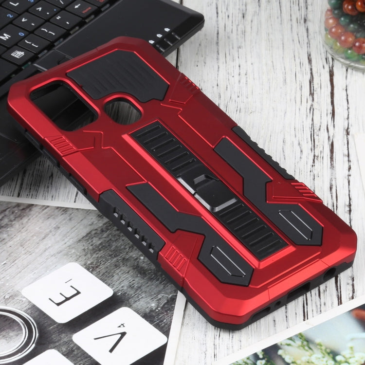 For Samsung Galaxy M31 / M21 / M30S Vanguard Warrior All Inclusive Double-color Shockproof TPU + PC Protective Case with Holder