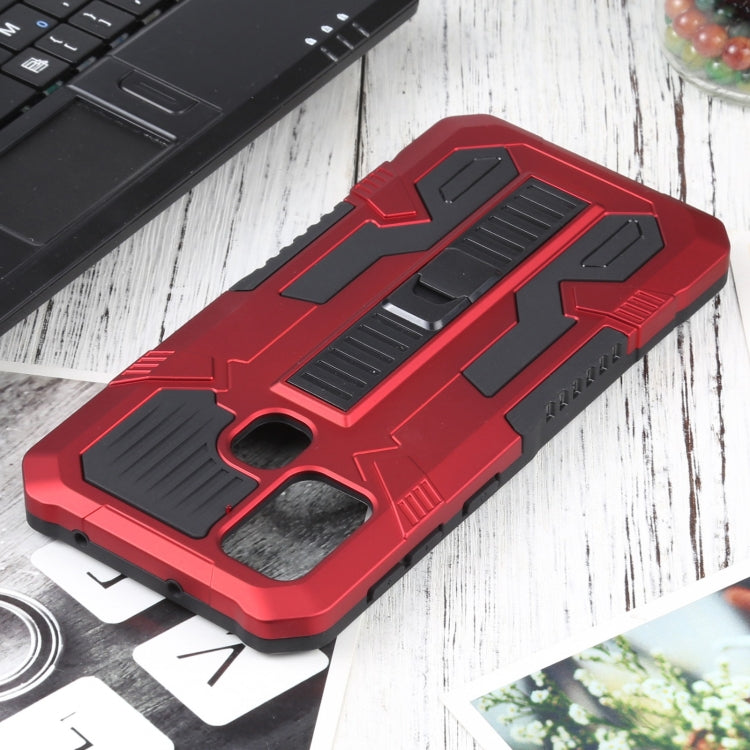 For Samsung Galaxy M31 / M21 / M30S Vanguard Warrior All Inclusive Double-color Shockproof TPU + PC Protective Case with Holder