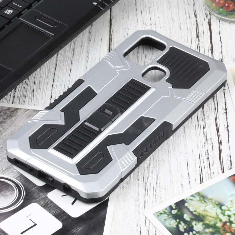 For Samsung Galaxy M31 / M21 / M30S Vanguard Warrior All Inclusive Double-color Shockproof TPU + PC Protective Case with Holder