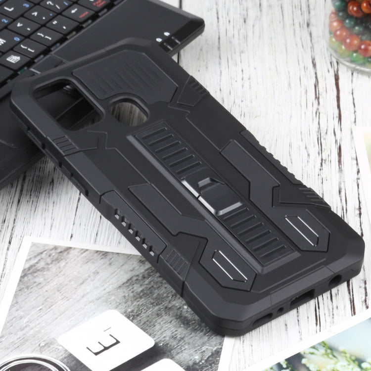For Samsung Galaxy M31 / M21 / M30S Vanguard Warrior All Inclusive Double-color Shockproof TPU + PC Protective Case with Holder