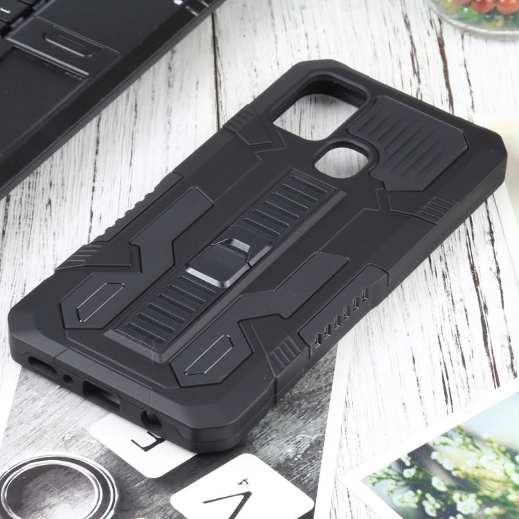 For Samsung Galaxy M31 / M21 / M30S Vanguard Warrior All Inclusive Double-color Shockproof TPU + PC Protective Case with Holder