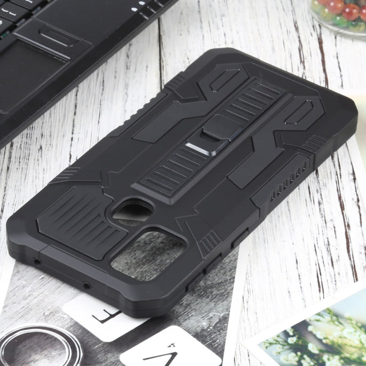 For Samsung Galaxy M31 / M21 / M30S Vanguard Warrior All Inclusive Double-color Shockproof TPU + PC Protective Case with Holder