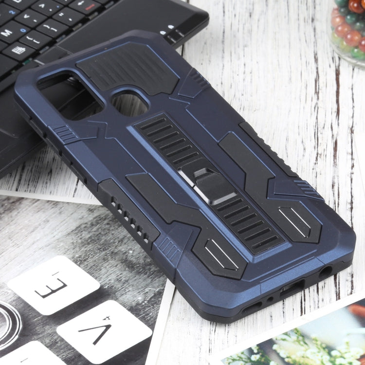 For Samsung Galaxy M31 / M21 / M30S Vanguard Warrior All Inclusive Double-color Shockproof TPU + PC Protective Case with Holder