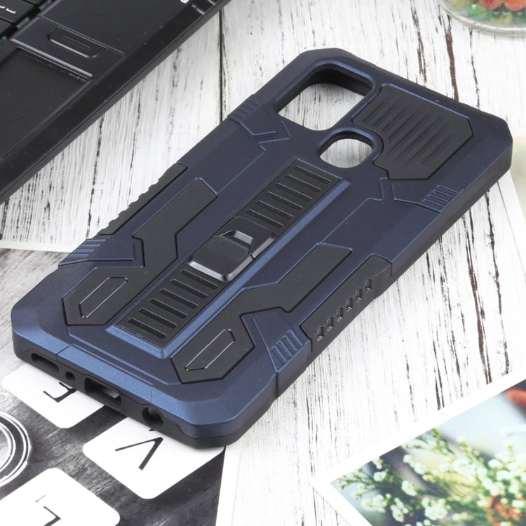 For Samsung Galaxy M31 / M21 / M30S Vanguard Warrior All Inclusive Double-color Shockproof TPU + PC Protective Case with Holder