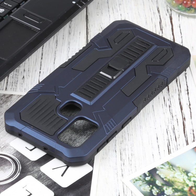 For Samsung Galaxy M31 / M21 / M30S Vanguard Warrior All Inclusive Double-color Shockproof TPU + PC Protective Case with Holder