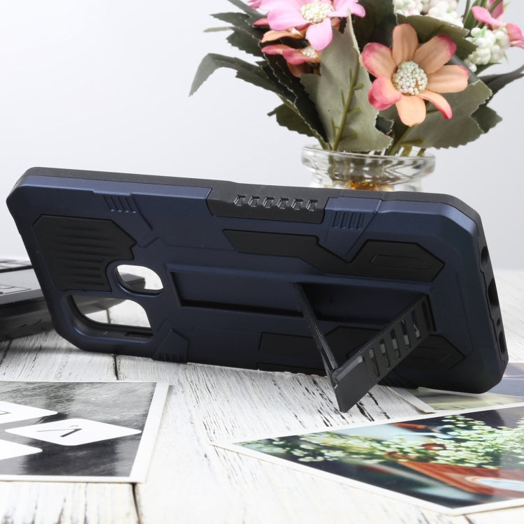 For Samsung Galaxy M31 / M21 / M30S Vanguard Warrior All Inclusive Double-color Shockproof TPU + PC Protective Case with Holder