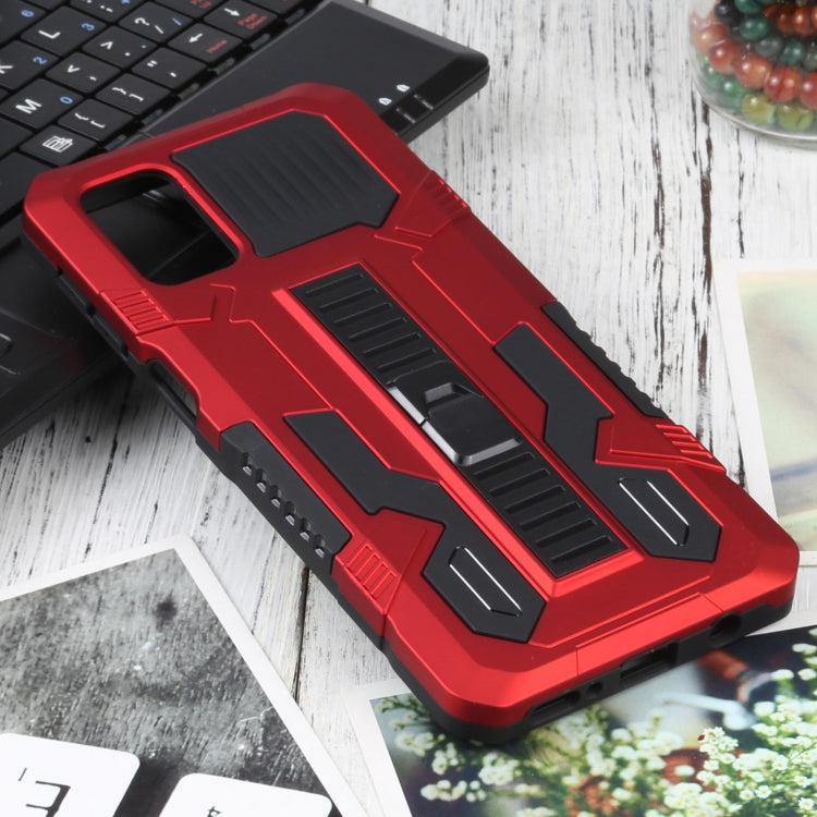 For Samsung Galaxy M31s Vanguard Warrior All Inclusive Double-color Shockproof TPU + PC Protective Case with Holder