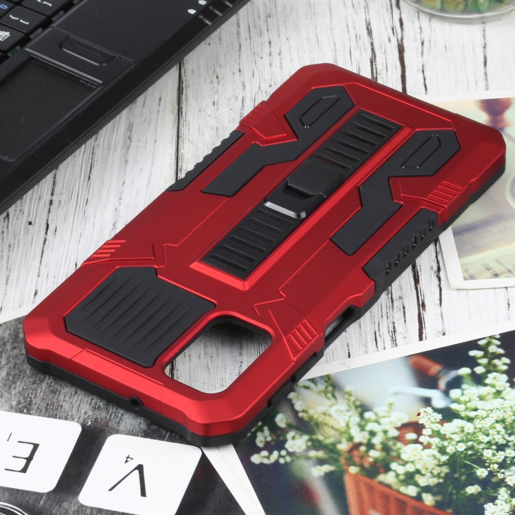 For Samsung Galaxy M31s Vanguard Warrior All Inclusive Double-color Shockproof TPU + PC Protective Case with Holder