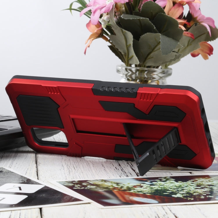 For Samsung Galaxy M31s Vanguard Warrior All Inclusive Double-color Shockproof TPU + PC Protective Case with Holder