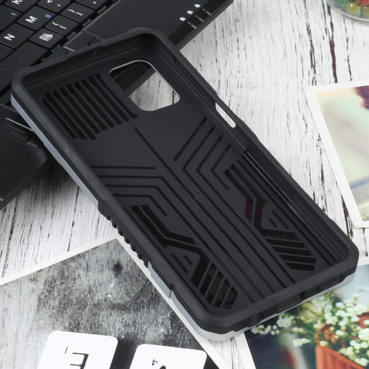 For Samsung Galaxy M31s Vanguard Warrior All Inclusive Double-color Shockproof TPU + PC Protective Case with Holder