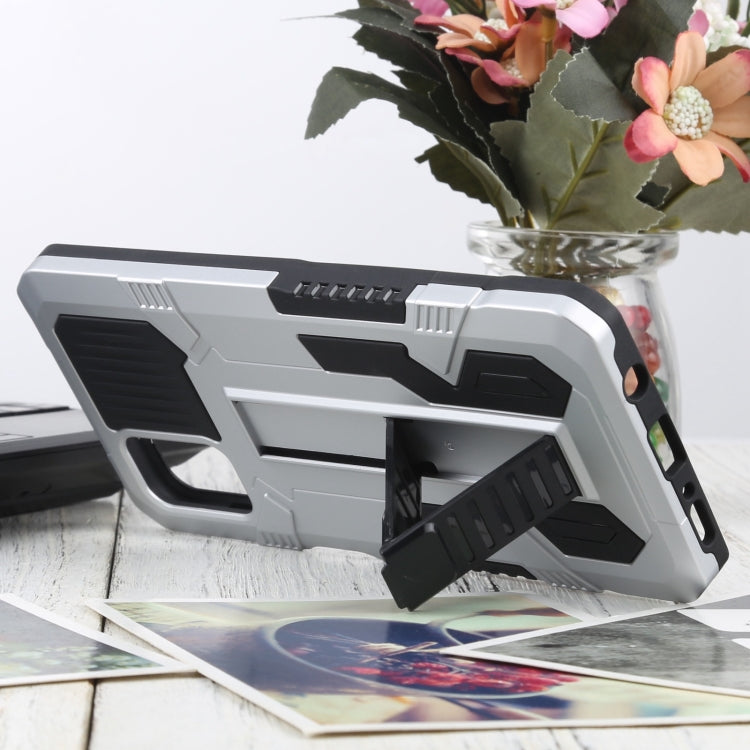 For Samsung Galaxy M31s Vanguard Warrior All Inclusive Double-color Shockproof TPU + PC Protective Case with Holder