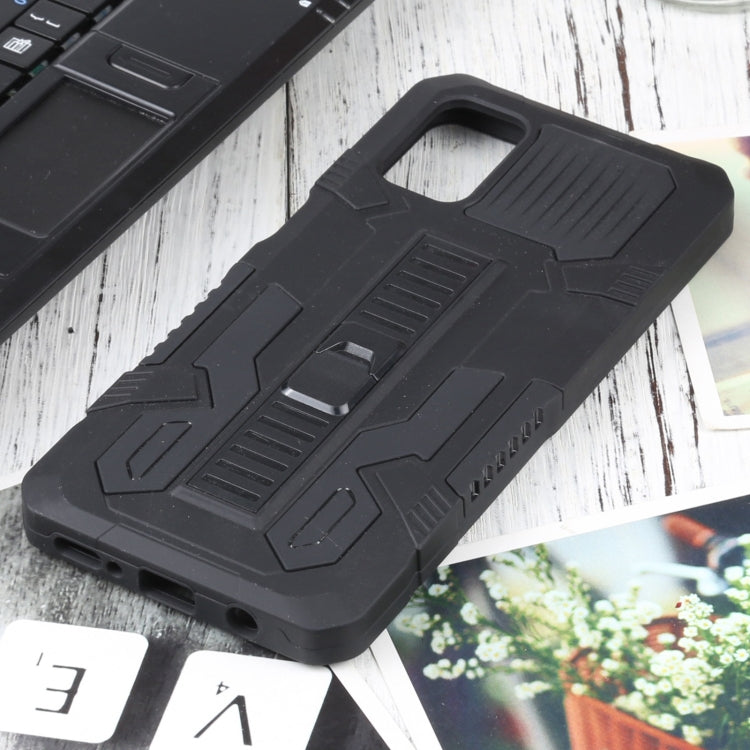 For Samsung Galaxy M31s Vanguard Warrior All Inclusive Double-color Shockproof TPU + PC Protective Case with Holder