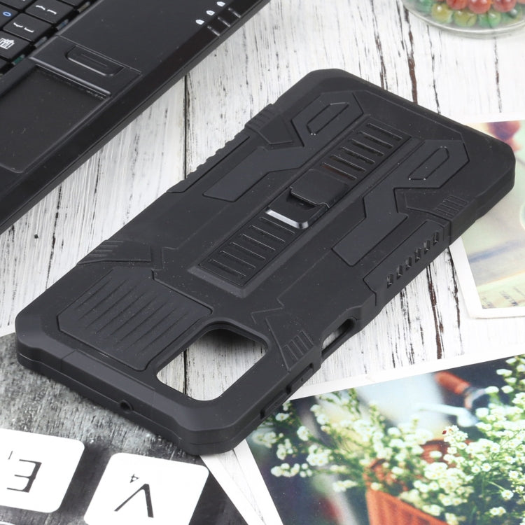 For Samsung Galaxy M31s Vanguard Warrior All Inclusive Double-color Shockproof TPU + PC Protective Case with Holder