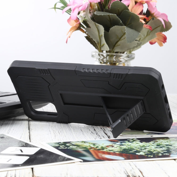For Samsung Galaxy M31s Vanguard Warrior All Inclusive Double-color Shockproof TPU + PC Protective Case with Holder