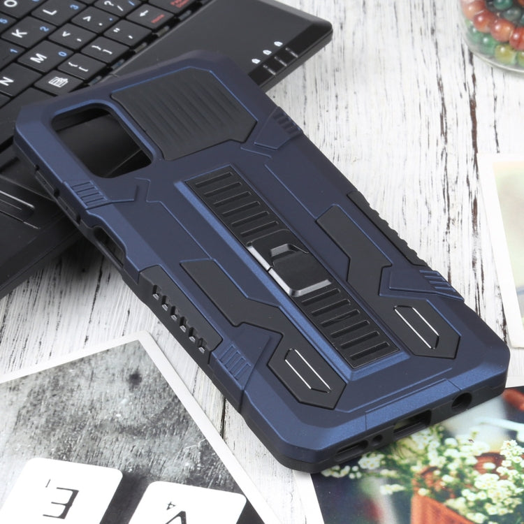 For Samsung Galaxy M31s Vanguard Warrior All Inclusive Double-color Shockproof TPU + PC Protective Case with Holder