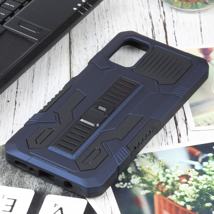For Samsung Galaxy M31s Vanguard Warrior All Inclusive Double-color Shockproof TPU + PC Protective Case with Holder
