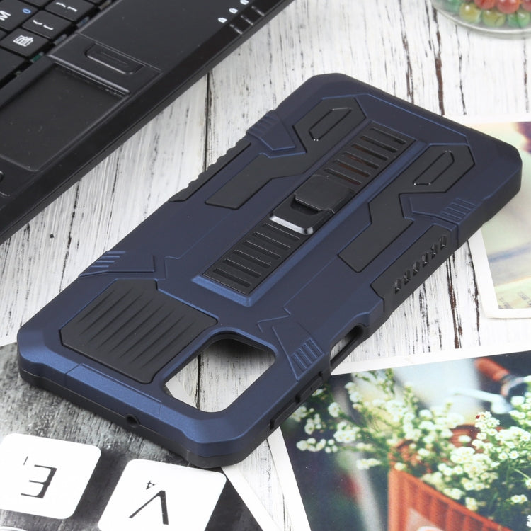 For Samsung Galaxy M31s Vanguard Warrior All Inclusive Double-color Shockproof TPU + PC Protective Case with Holder