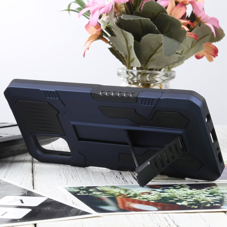 For Samsung Galaxy M31s Vanguard Warrior All Inclusive Double-color Shockproof TPU + PC Protective Case with Holder