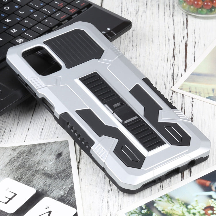 For Samsung Galaxy M51 Vanguard Warrior All Inclusive Double-color Shockproof TPU + PC Protective Case with Holder