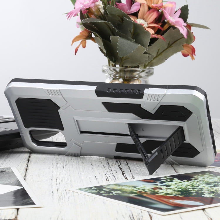 For Samsung Galaxy M51 Vanguard Warrior All Inclusive Double-color Shockproof TPU + PC Protective Case with Holder