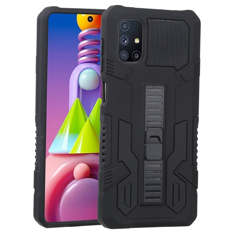 For Samsung Galaxy M51 Vanguard Warrior All Inclusive Double-color Shockproof TPU + PC Protective Case with Holder